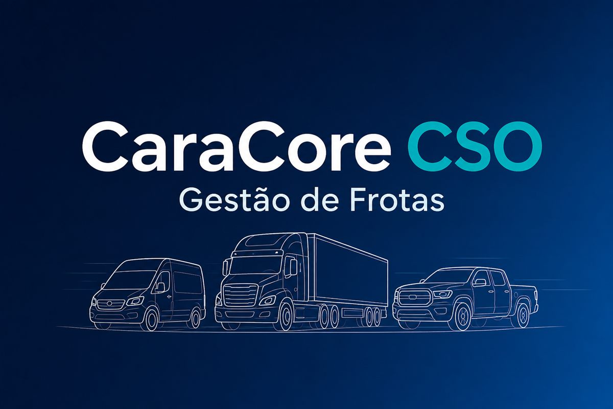 Illustration von Transporter, Lkw und Pickup der CaraCore-CSO-Fuhrparkverwaltung